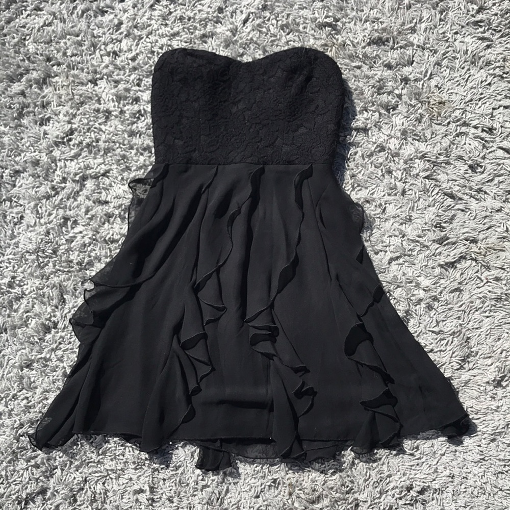 Little black strapless dress